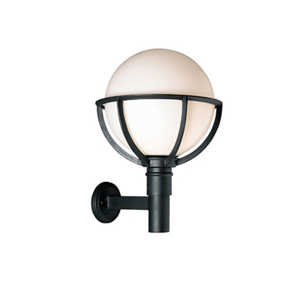 Basket Wall Light Outdoor 460mm Black