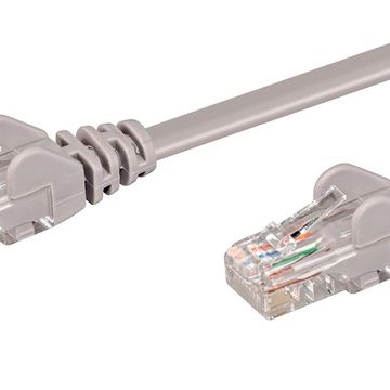 Linkqnet Rj45 Cat5E Anti-Snag Moulded Pvc Network Flylead - Grey - 3M