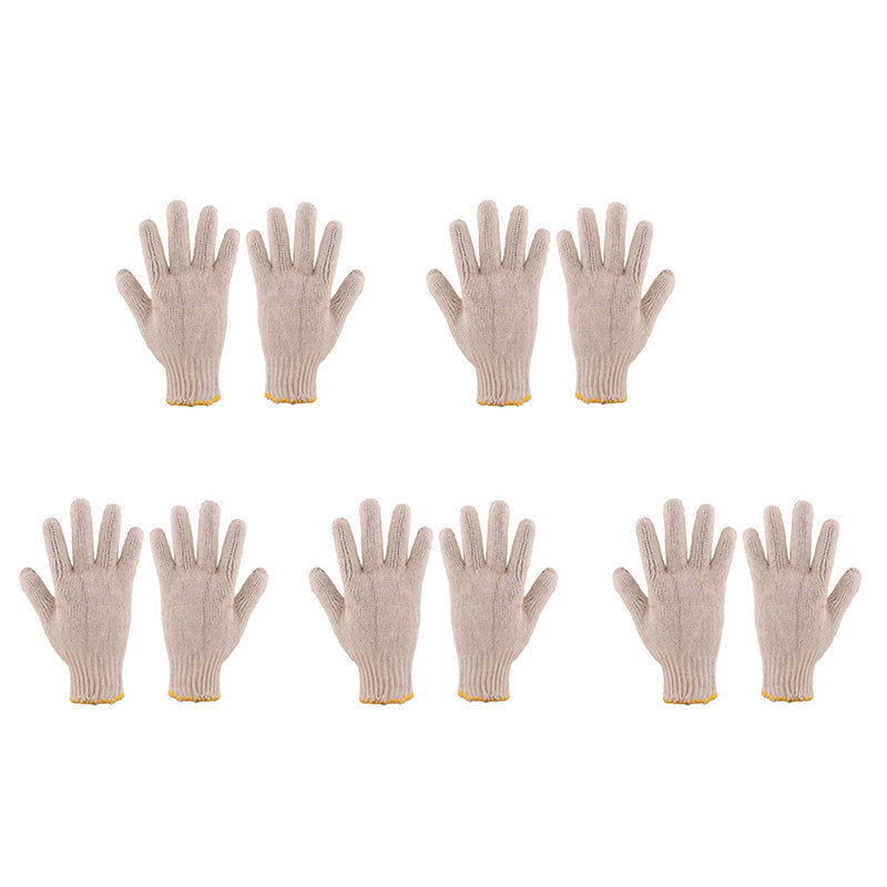 PIONEER SAFETY Cotton Machine Knit Gloves Large ( 5 Pack )