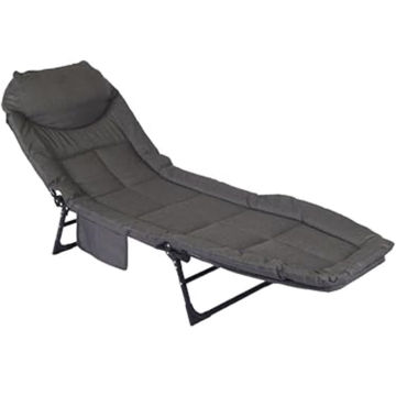 ComfyFold Deluxe Recliner Bed/Portable Lounge Chair - BLACK