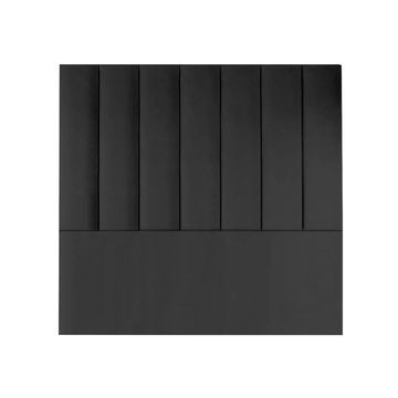 Maya Velvet Panel Headboard - Queen - Black