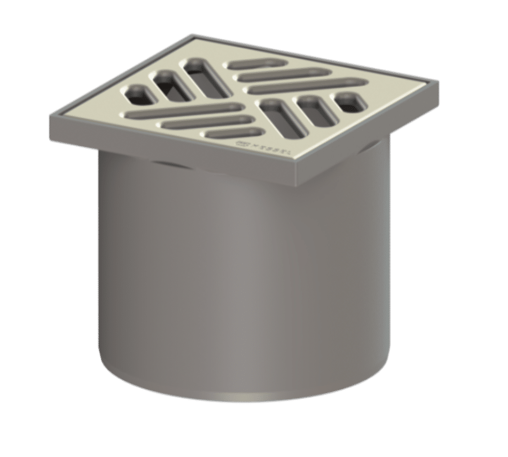 EDT Upper section System 100, Slotted cover, 304 Stainless Steel, 300Kg Load Clasds