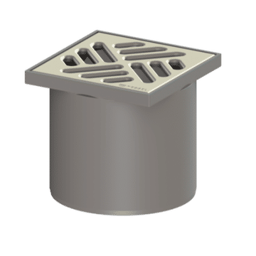 EDT Upper section System 100, Slotted cover, 304 Stainless Steel, 300Kg Load Clasds