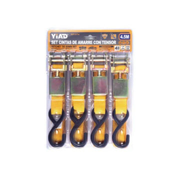 Ratchet Tie Down Set 51734 — Heavy-Duty Cargo Securing Straps