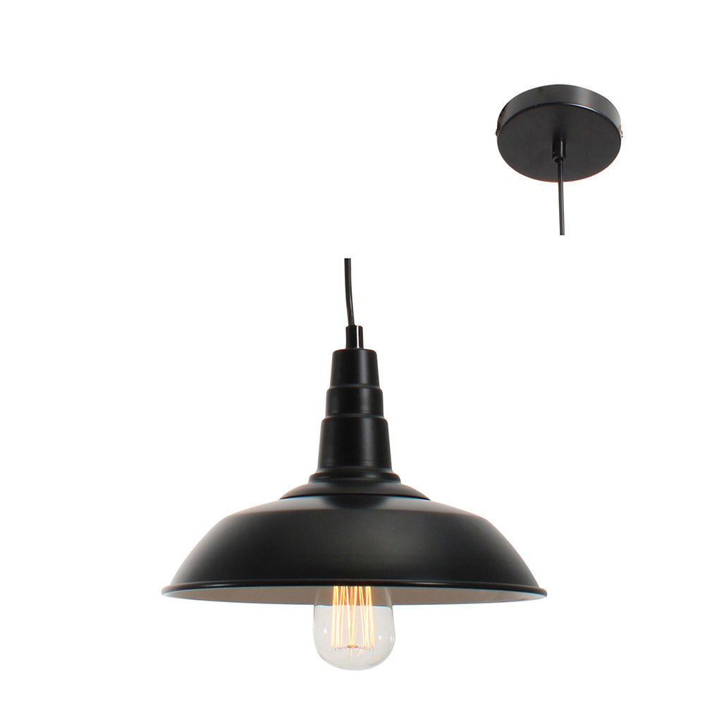 Farmhouse - Pendant - 260mm - Black