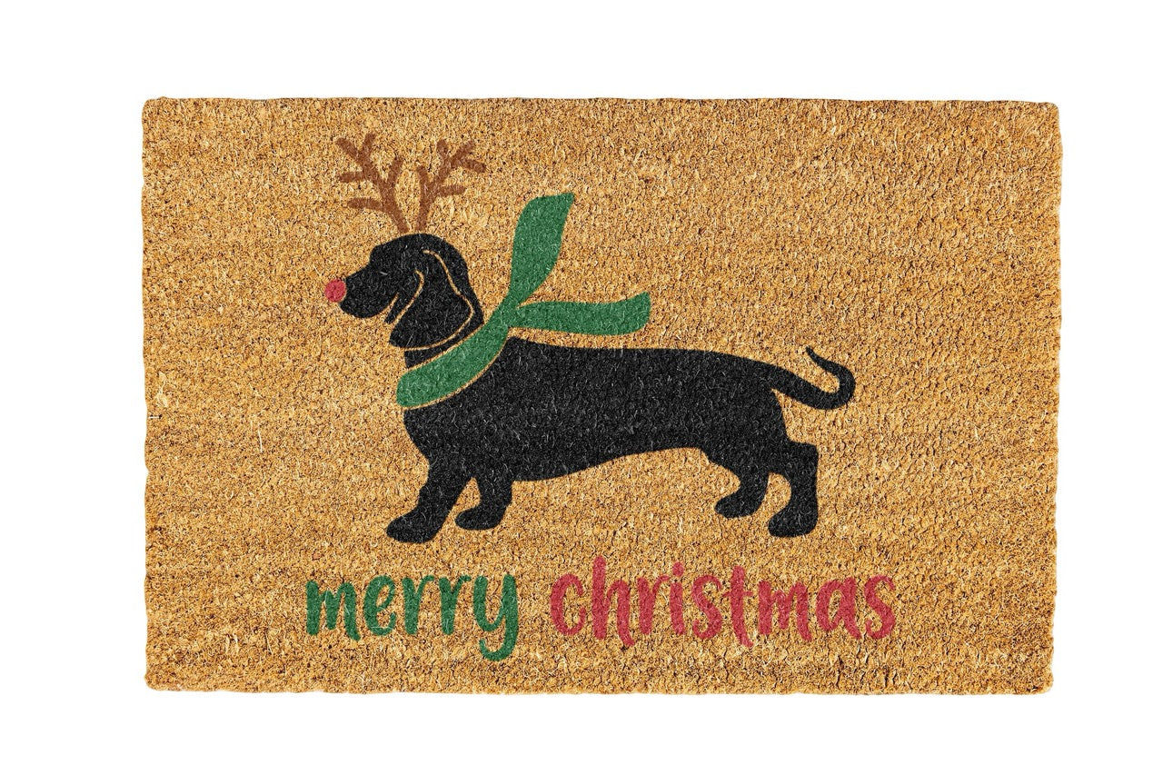 Merry Christmas 1 Coir Doormat Design 700 x 400 mm