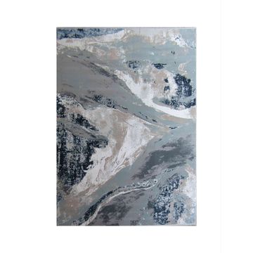 BK Carpets & Rugs - Modern Contemporary Island Rug – Pastel Blue ,Beige & Grey - 2m x 2.9m