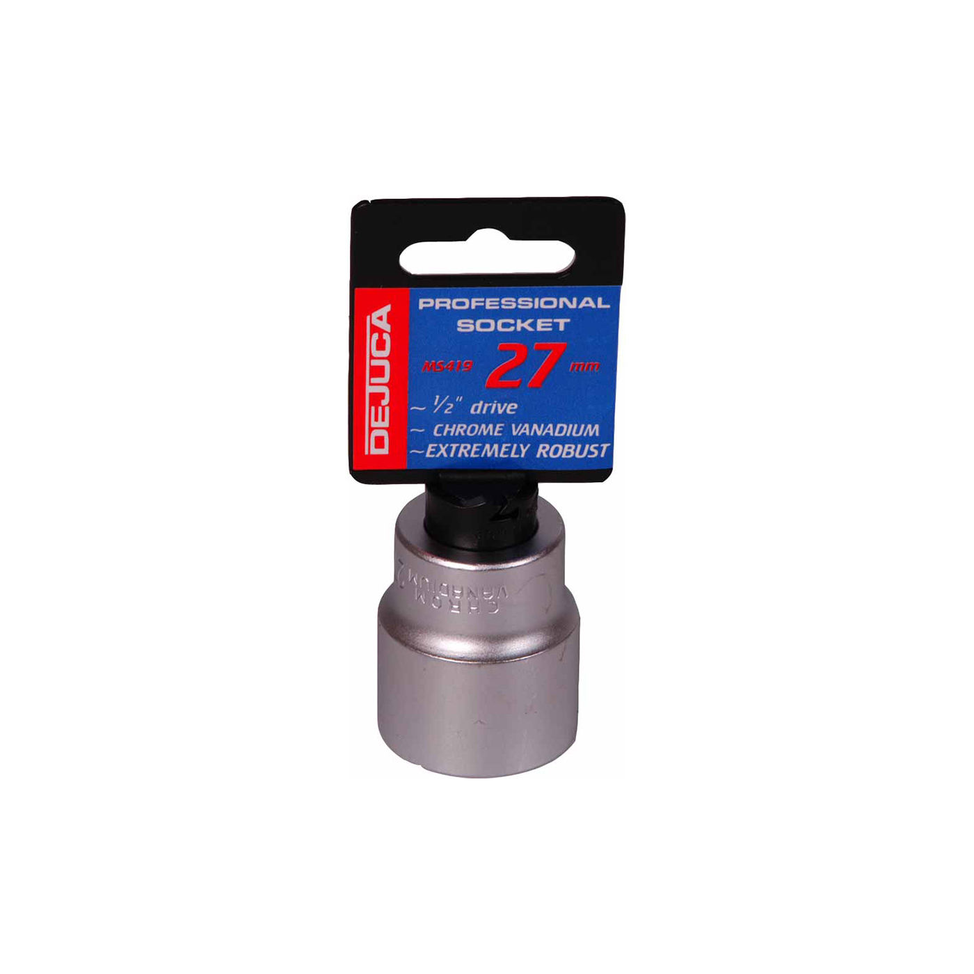 Dejuca - Socket - Cv - Fd - 1/2 Inch drive - 6pt - 27mm - 8 Pack