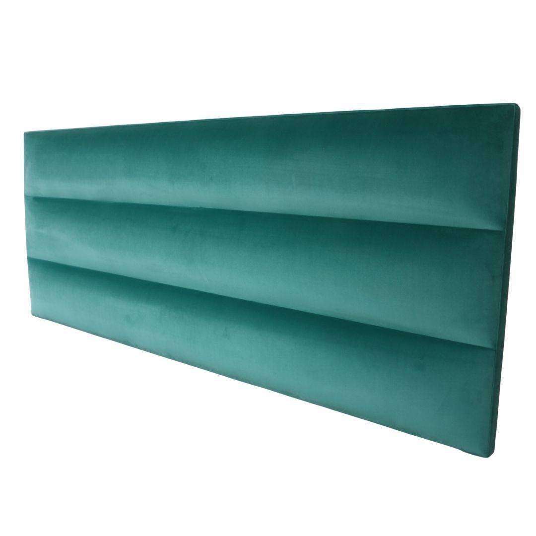 Luna Headbaord Double Velvet Turquoise