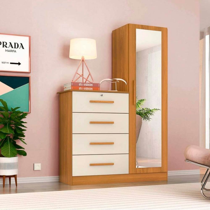 Belize Plus Chest Of Draw Dresser Offwhite/cinnamon