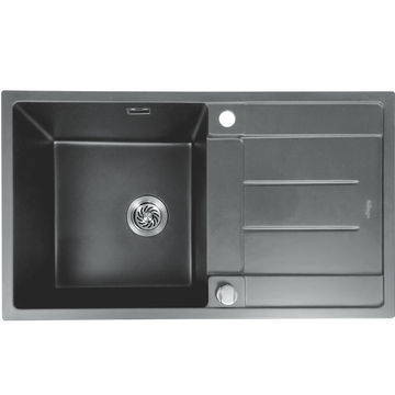 Alva Large Bowl Quartz Kitchen Sinks Grey - Silver
