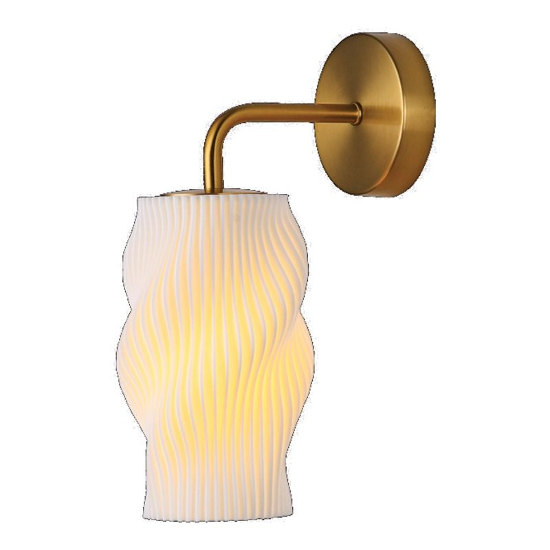 230v 4W LED E27 Dahlia 3D Printed Recycled Wall Light