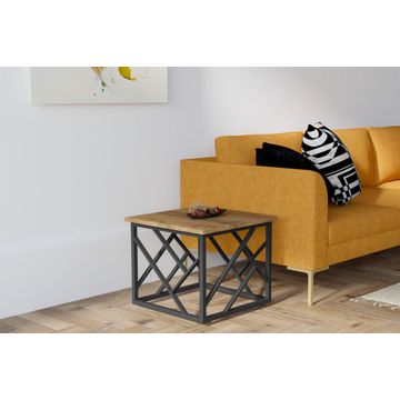Coffee Table Woda - Walnut, Black