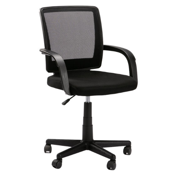 DELUXE OFFICE CHAIR W-126A - BLACK