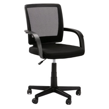 DELUXE OFFICE CHAIR W-126A - BLACK