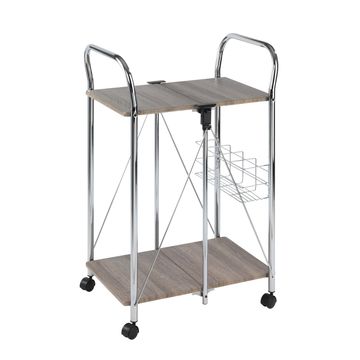 Wenko - Serving Trolley - Foldable - Liky Range - Wood Metal
