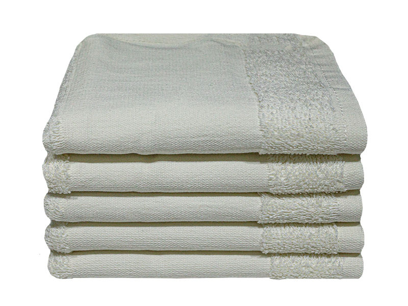 Bunty's Golf Terry Towel 380GSM - 030x050cms - Bright White (5pc Pack)