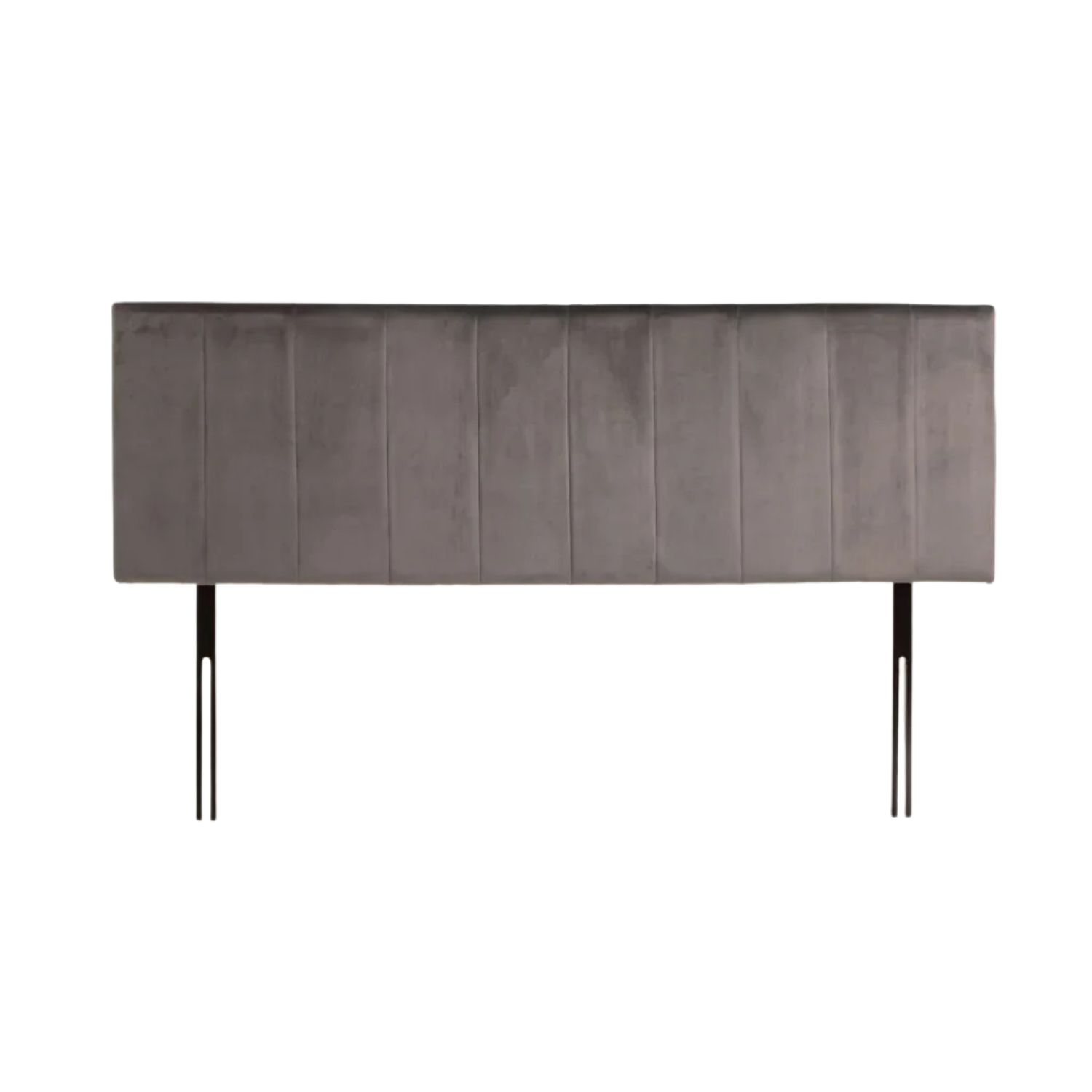 King Grey Plush Velvet Headboard for Stylish Bedrooms