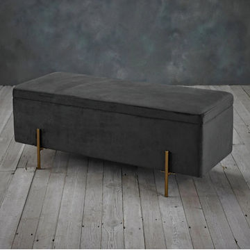 Hazera Luxurious Ottoman -Grey
