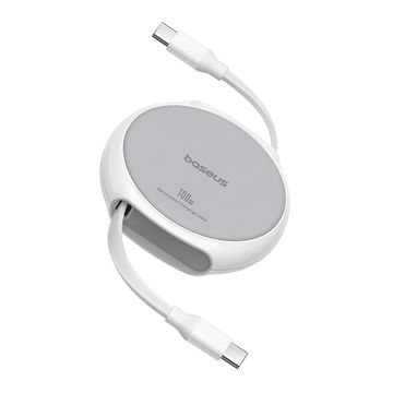 Baseus Pathfinder Series Free2Draw Fast Charging Data Cable Type C to Type C 100W 1m - Moon White