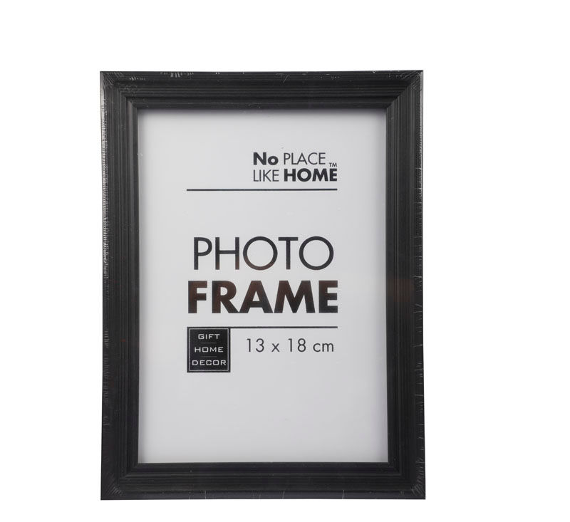 Picture Frame - Wooden - Rectangle - Black - 13cm x 18cm - 3 Pack
