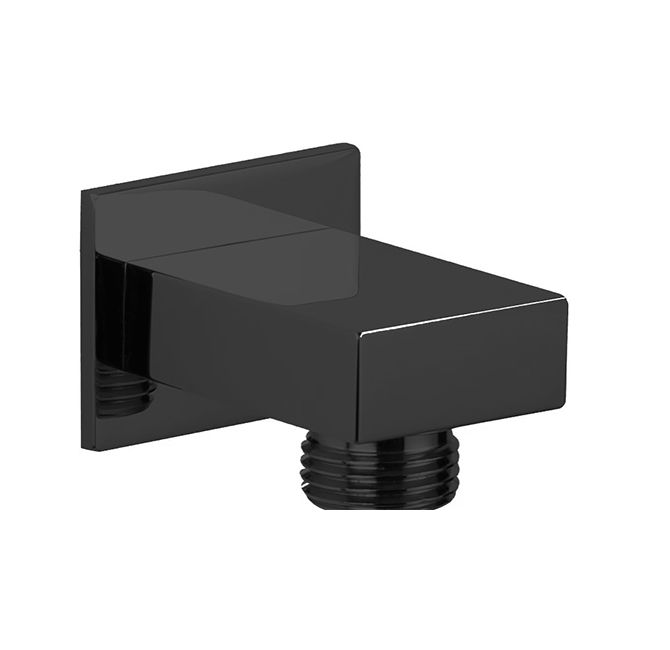 Devario Premio Shower Outlet Elbow Rectangular Brass -Matte Black