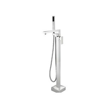 Devario Premio Freestanding Bath Mixer Square Brass -Chrome