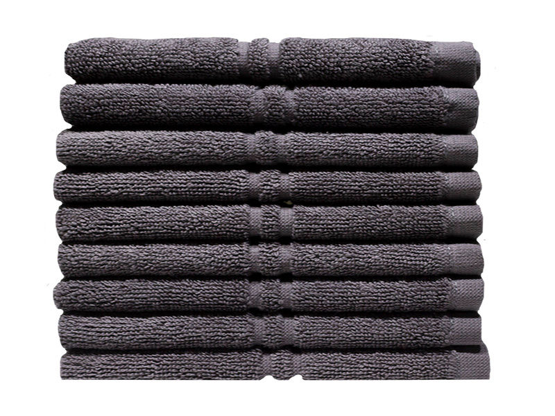 Bunty's Hotel Collection 600GSM Face Cloths - 10 Pc Pack - Pavement