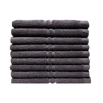 Bunty's Hotel Collection 600GSM Face Cloths - 10 Pc Pack - Pavement