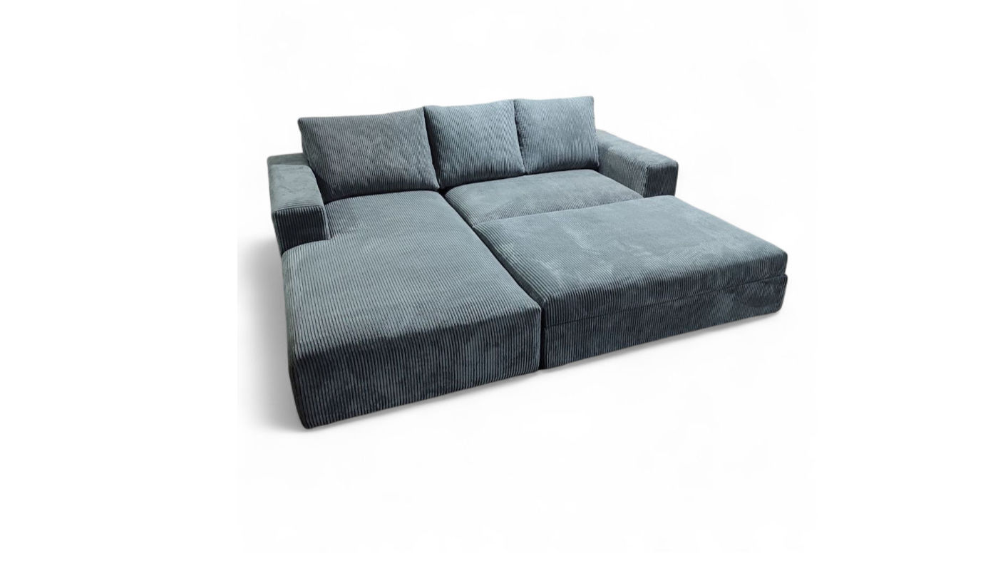 Joshy L Shape Sofa + Storage Ottoman