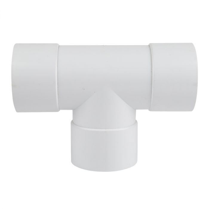 Pvc Gutter Round Downpipe Junction 90Deg - 2 Pack