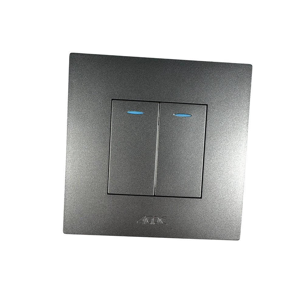 ACDC - Orion 3x3 Slate 2-Lever 1-Way Switch (Pre-Assembled)