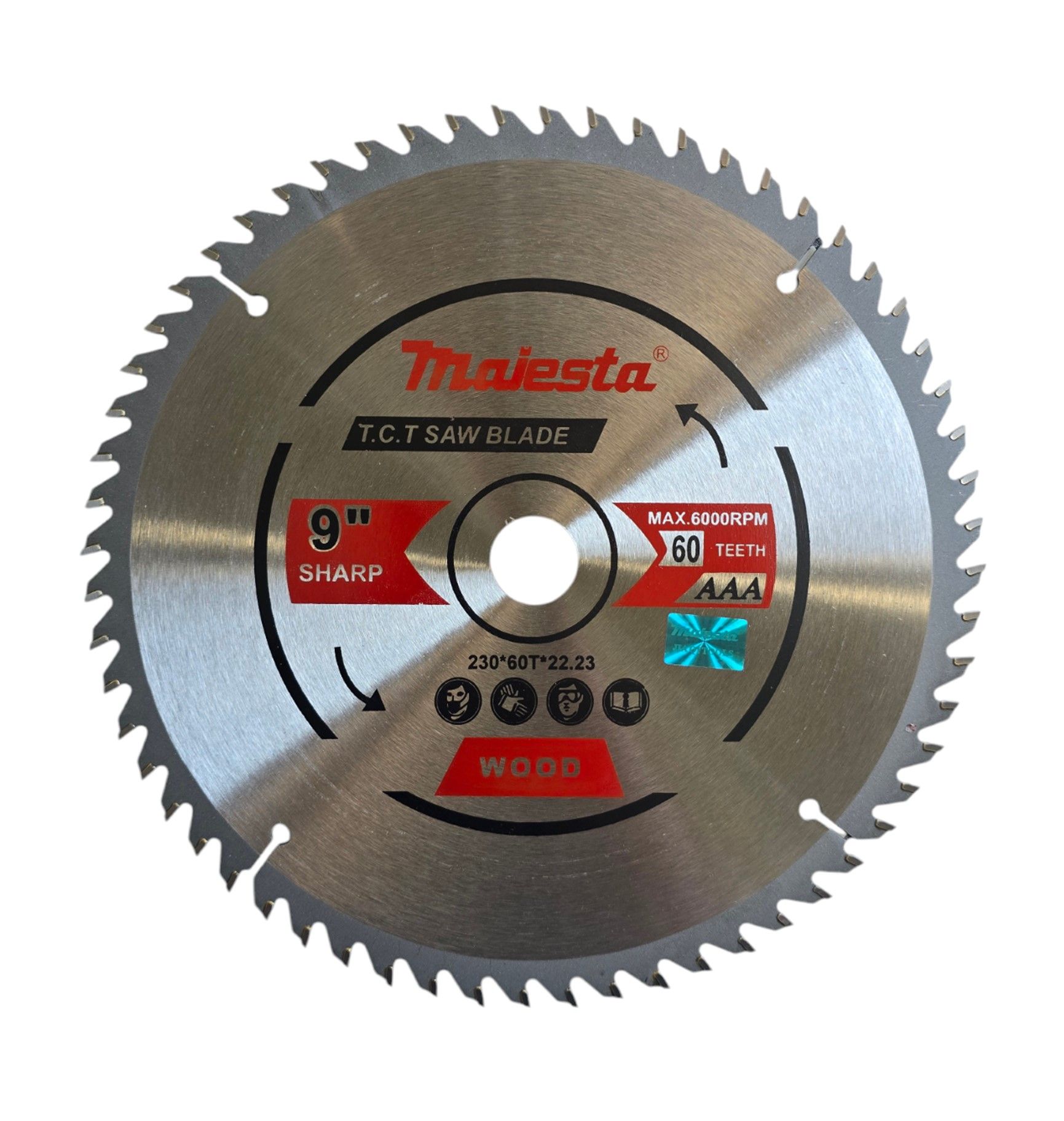 Majesta TCT Circular Saw Blade 230mm 60 Tooth (Wood)