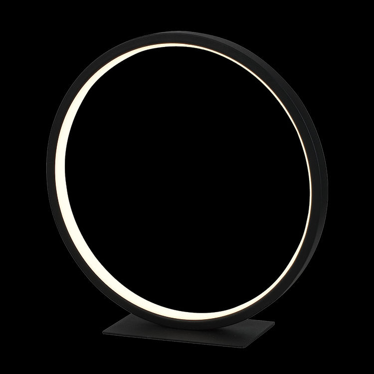 230v 12W LED Black Ring Table Lamp