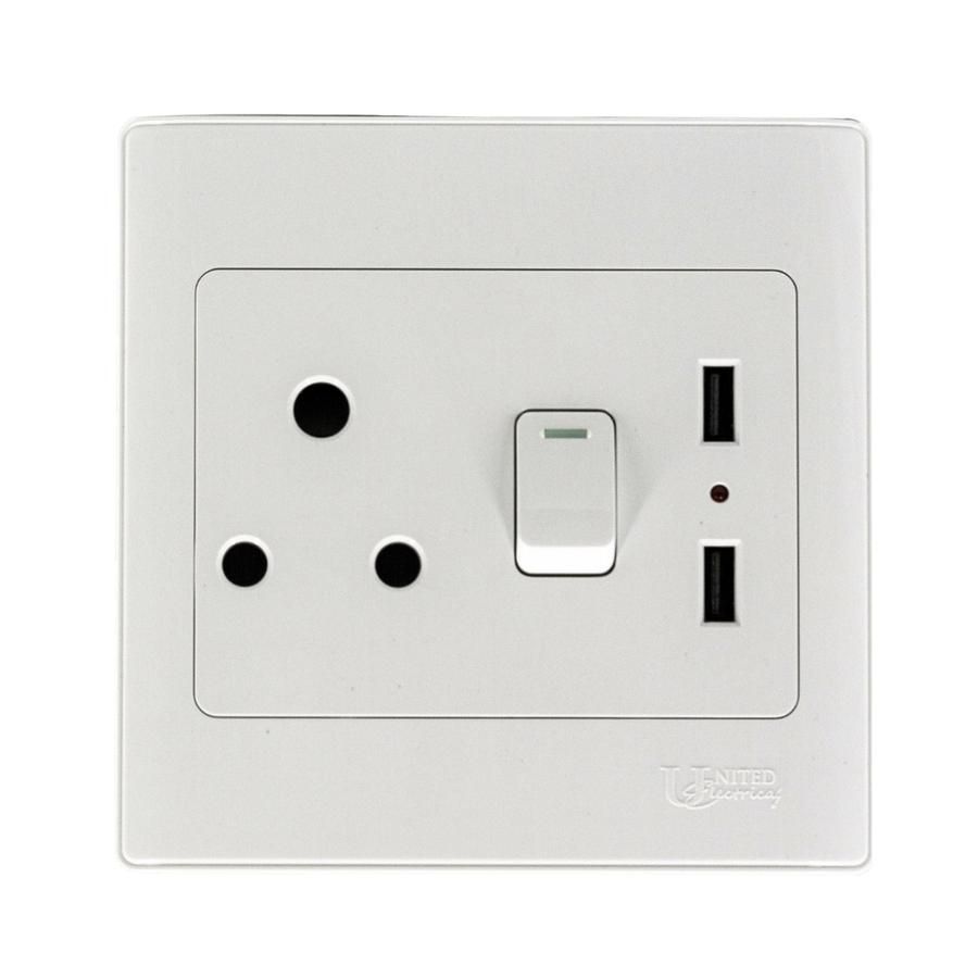 Nexus Socket Switch 16Amp 2X Usb