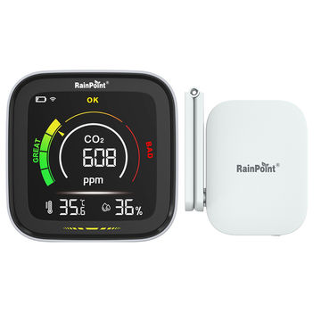 RainPoint Smart Air Quality Meter (Co2 Detector) + Wi-Fi Hub