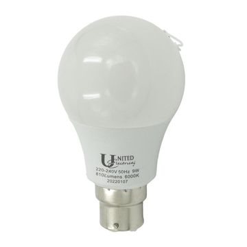 United Electrical Led Day/Night Sensor Cw B22 9W
