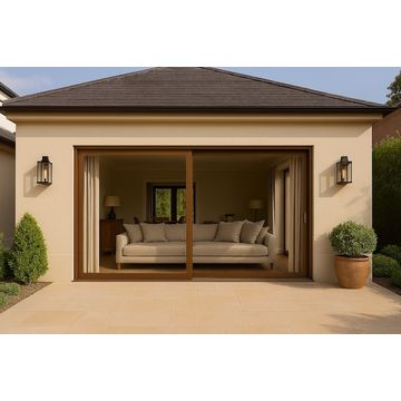 Kenzo – OX3021B – Aluminium Single Sliding Door 3.0mx2.1m Bronze