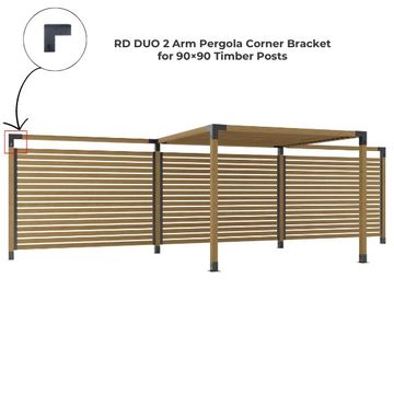 RD DUO 2 Arm Pergola Corner Bracket for 90×90 Timber Posts