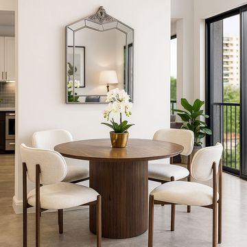 Dark Wood Dining Set