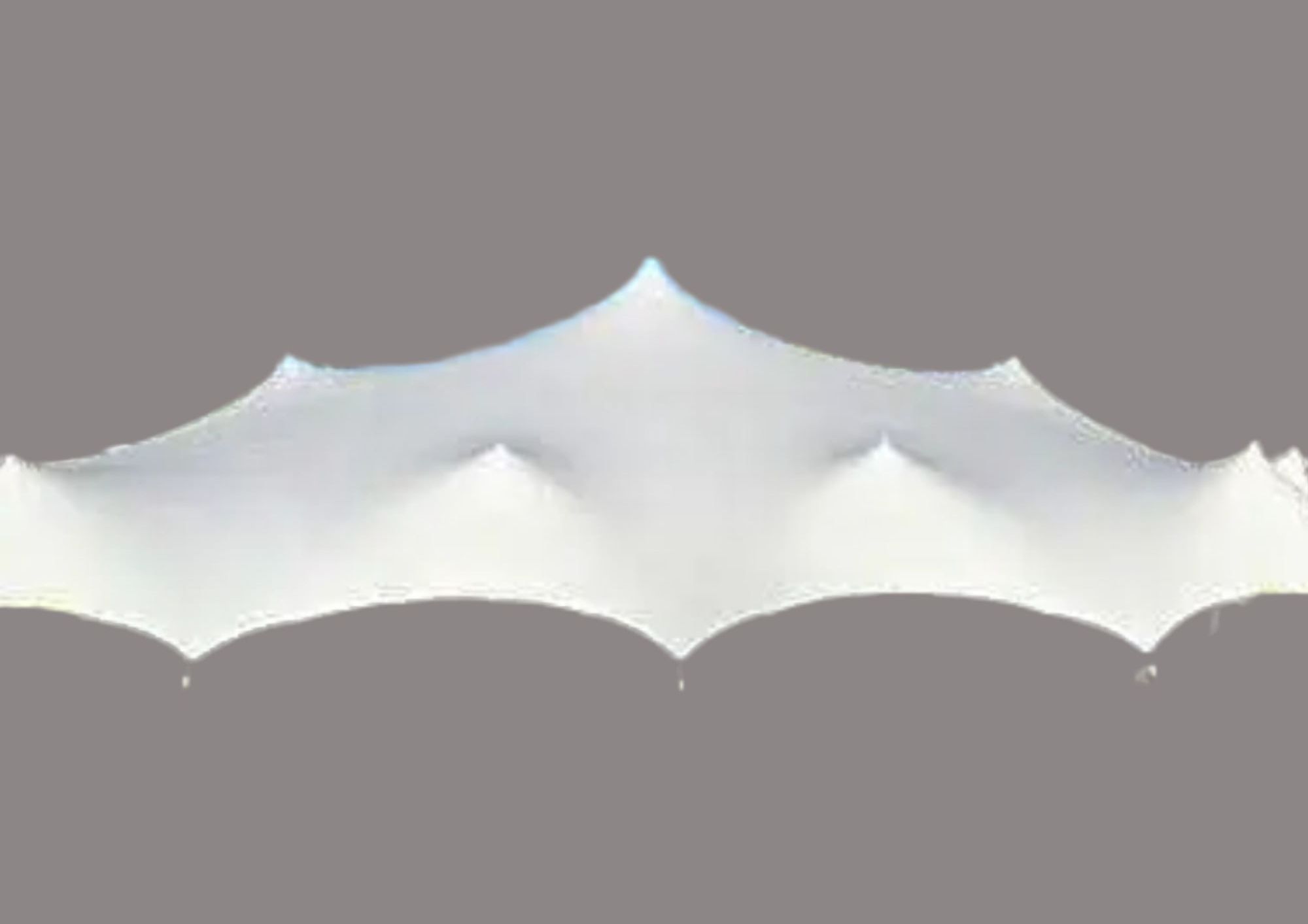 STRETCH TENT 6X10M WHITE COLOR waterproof