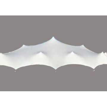 STRETCH TENT 6X10M WHITE COLOR waterproof