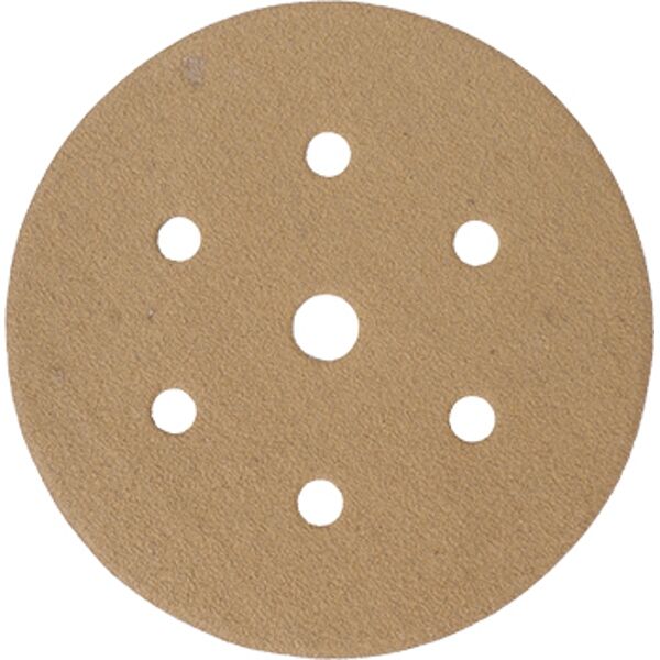 Gold Disc (50 Pieces) 100 Grit 150Mm X 6+1 Holes Hook And Loop