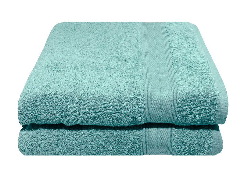 Bunty's Plush 450GSM 70x130cms Bath Towels - Harbor Gray(2Pc Pack)