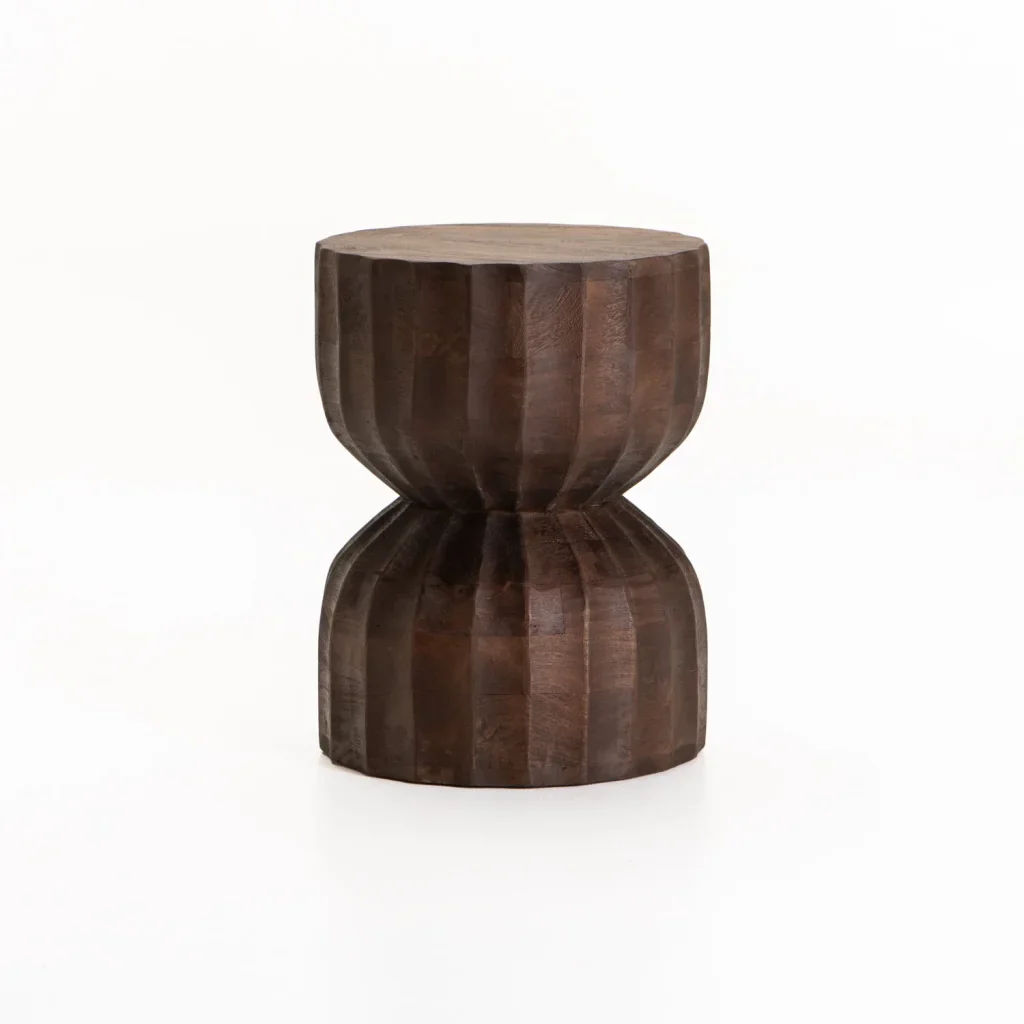 BANI Solid Wood Side Table — Modern Rustic Accent Furniture