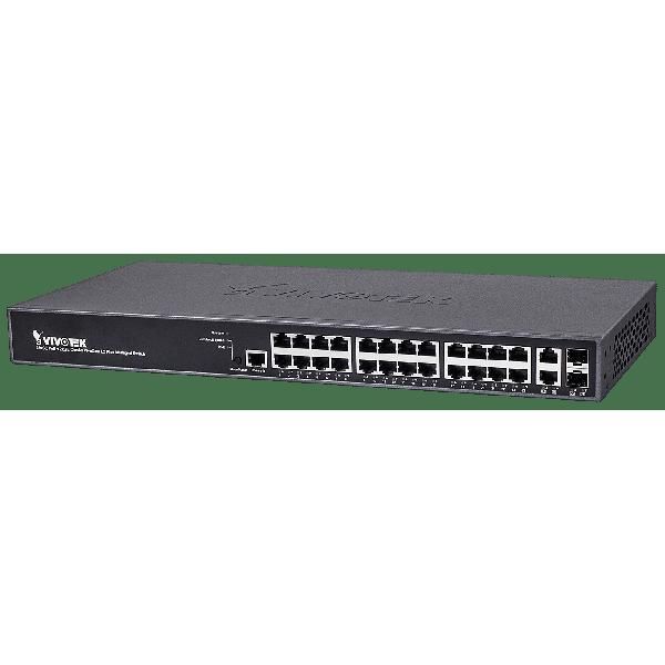 Vivotek Managed 24X Ge Poe 2X Combo Sfp Switch 370W