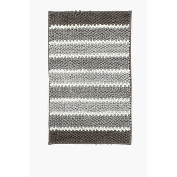 SHAGGY PILE OMBRE STRIPE BATH MAT 5080cm Soft & Textured Bathroom Mat