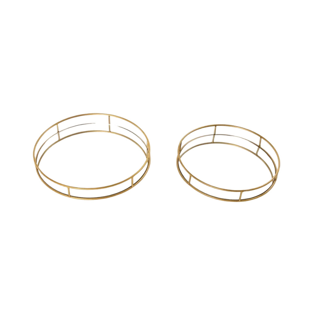 Vividitto - Jed Set Of 2 Mirror Trays