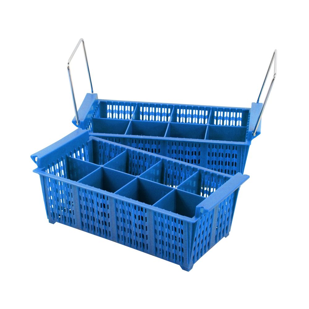 8 compartment cutlery basket