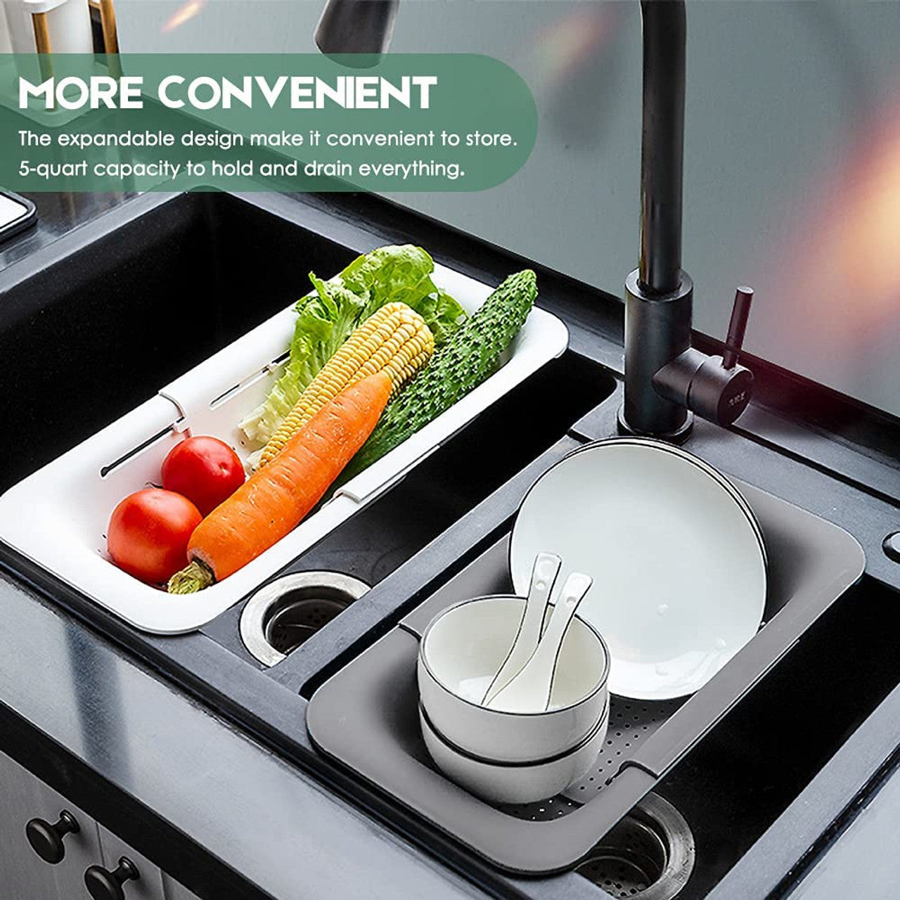 Fine Living - Exapandable Over Sink Mini Rack - Pink